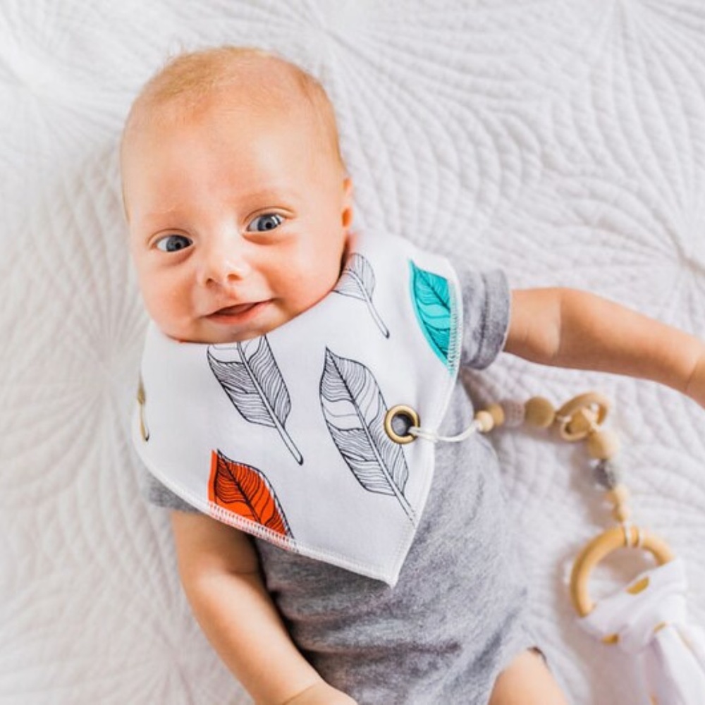 Millennial 4pk - Dribble Bibs w/ Chewy Clip